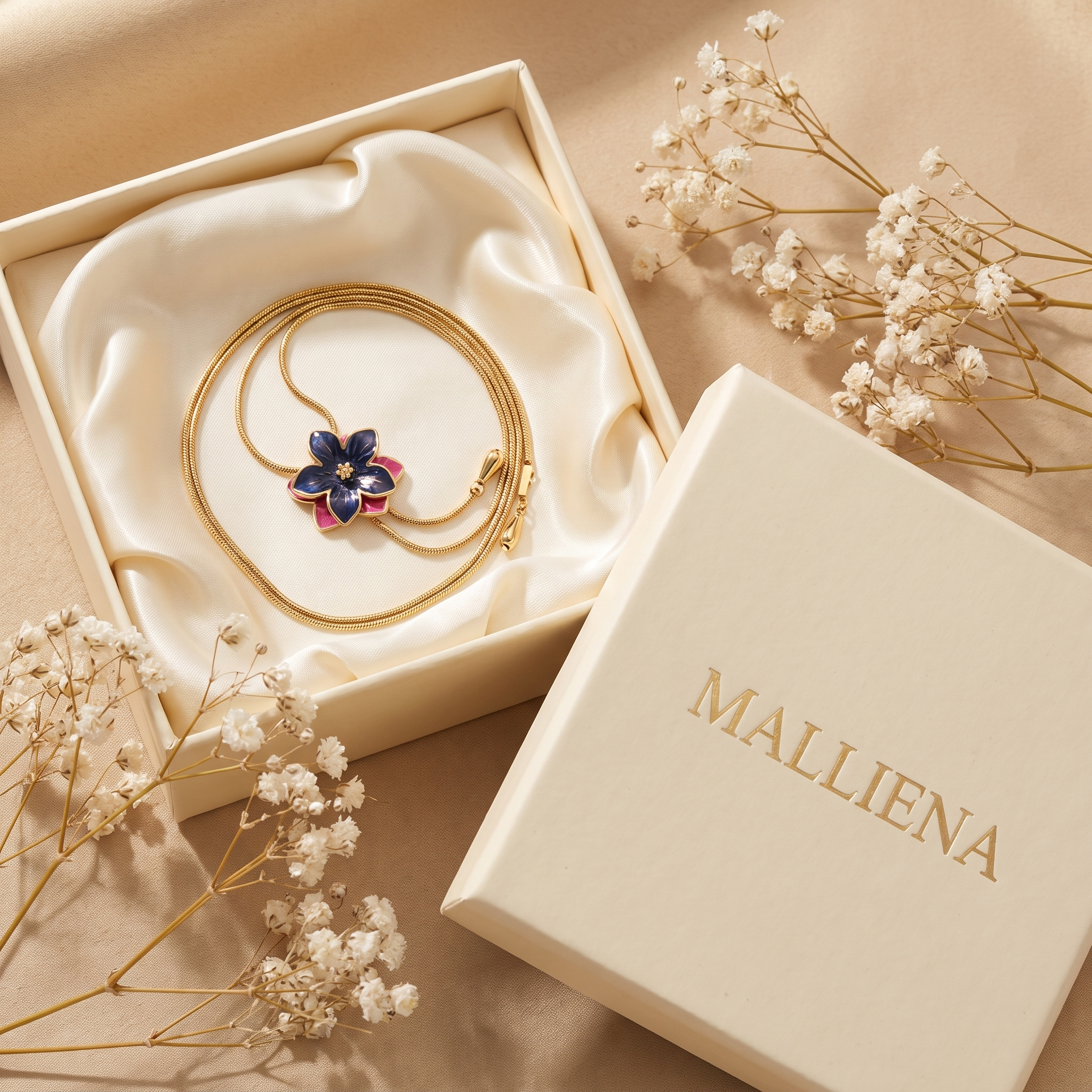 Collar Lariat Flor - MALLIENA