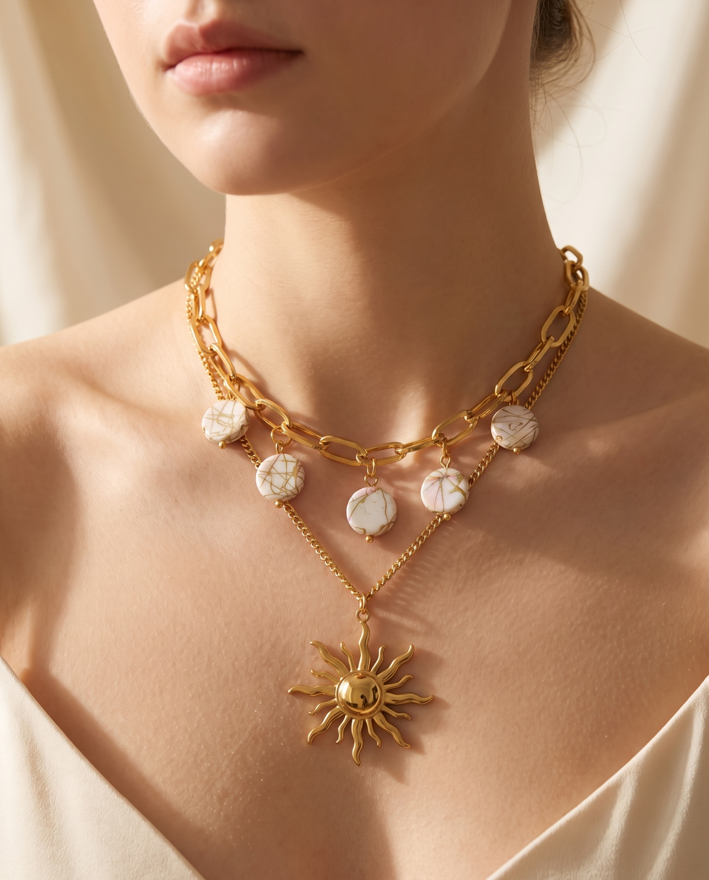 Collar Doble Sol - MALLIENA