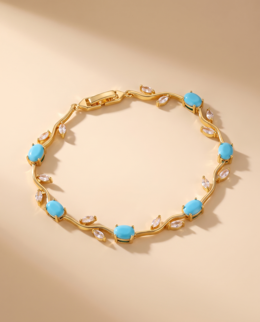 Pulsera Flor Turquesa - MALLIENA