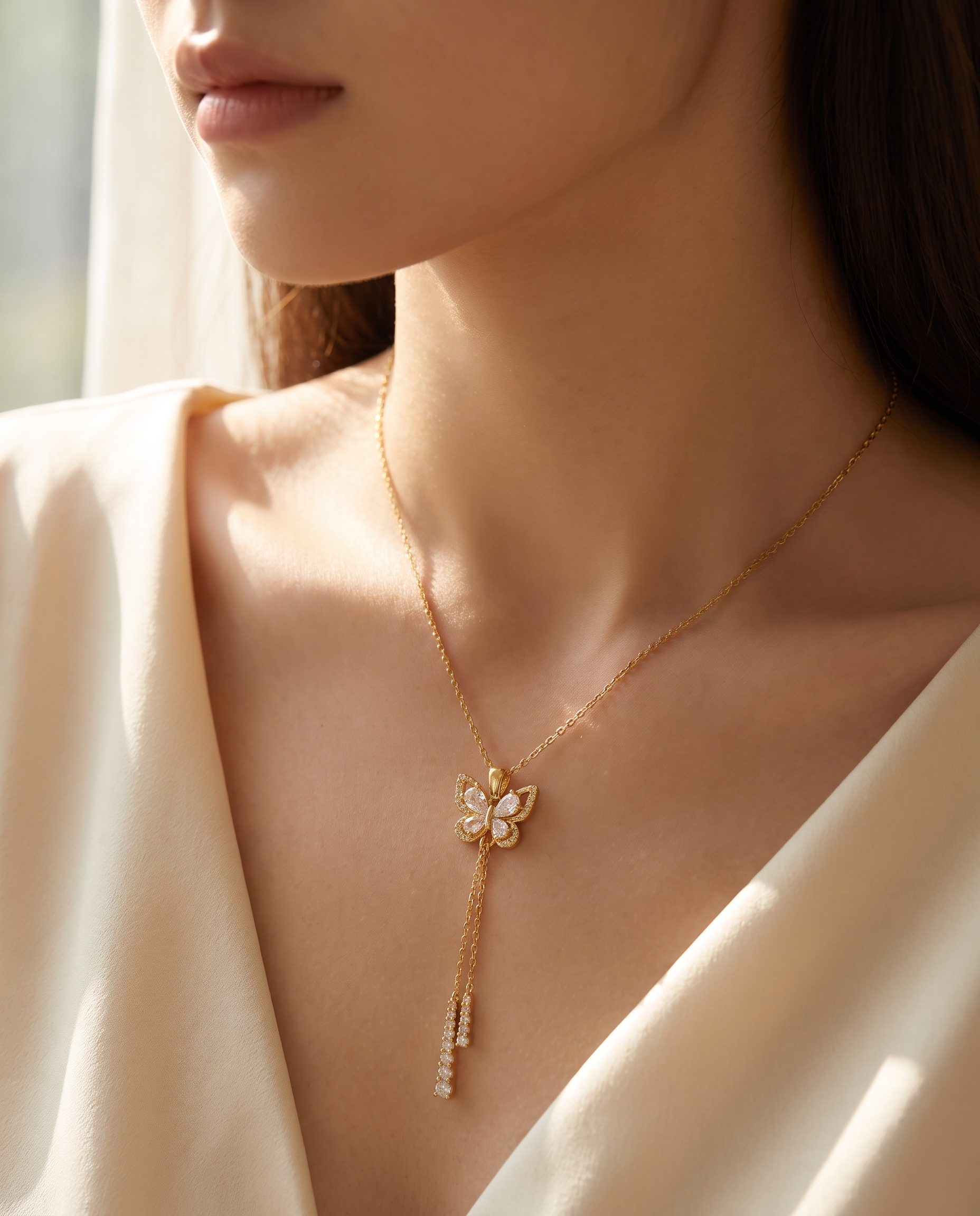 Collar Lariat Mariposa - MALLIENA