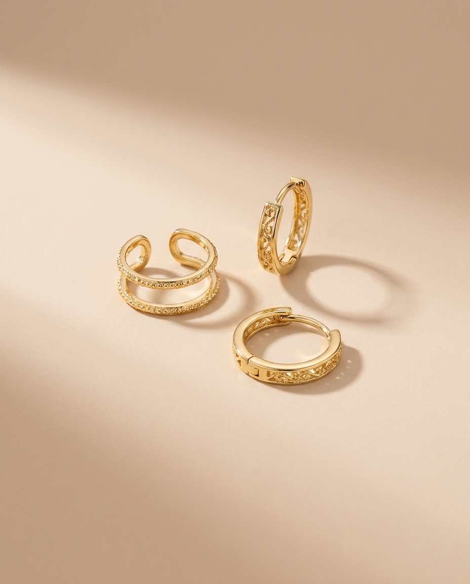 Set de Pendientes Ear Cuff MALLIENA