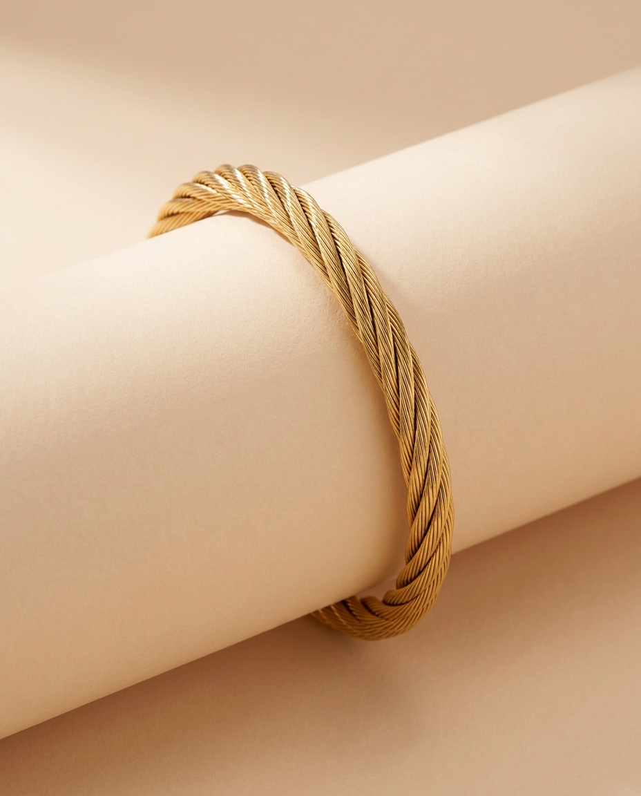 Pulsera Cable Trenzado MALLIENA