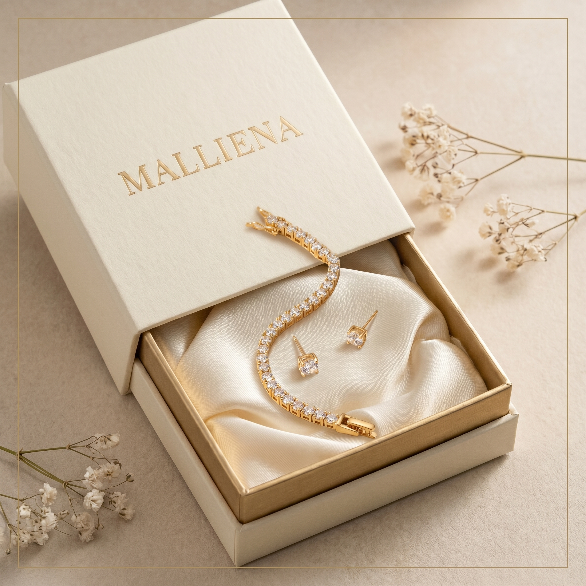 Set Brillo en caja de regalo MALLIENA