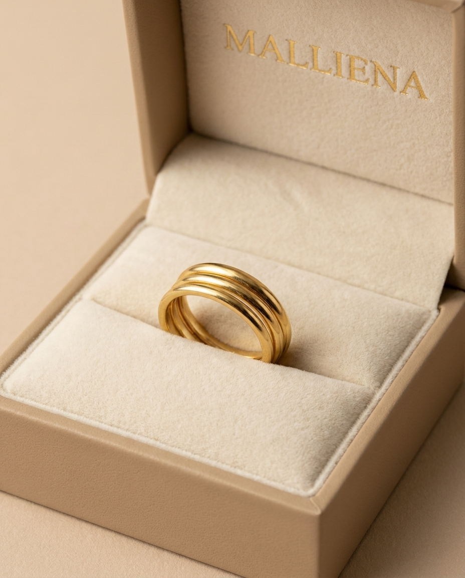 Set de Anillos Apilables en la caja de regalo MALLIENA